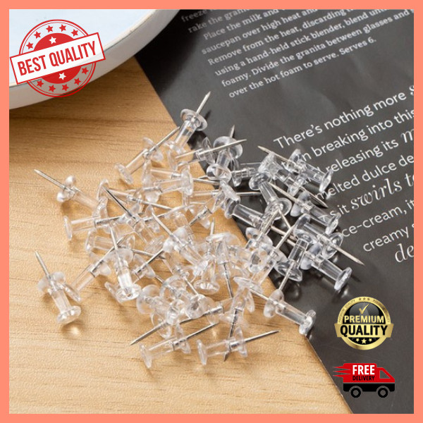 Transparent Push Pins Thumb Thumbtack Board Pins Drawing Photo Wall ...