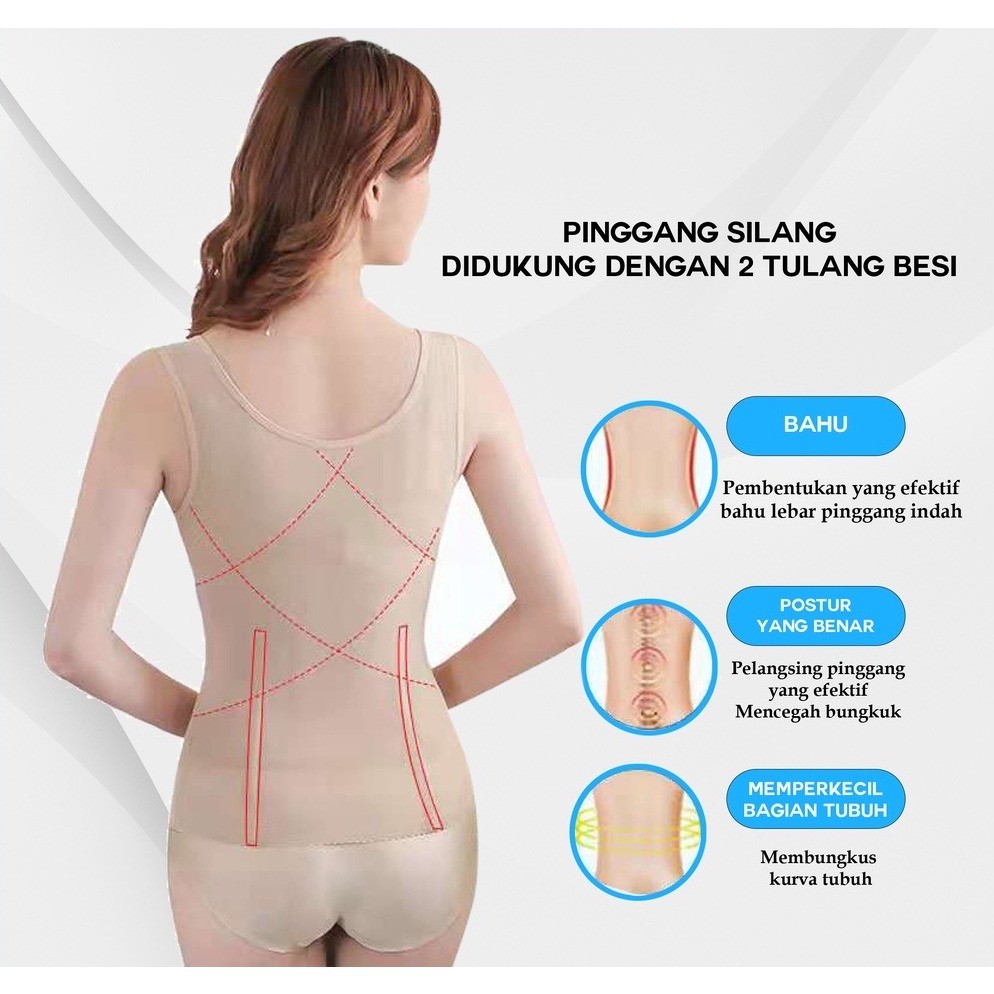 Popmaker Shop Korset Slimming Perut BR66 Long Torso - Gambar 4