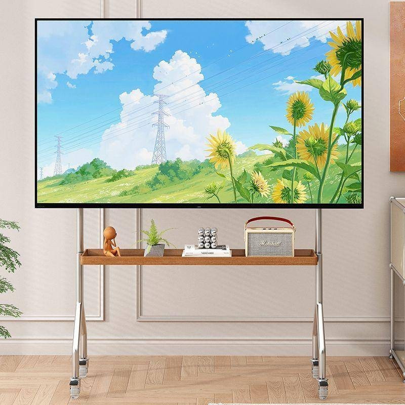TV movable stand, living room, bedroom universal stainless steel with ...