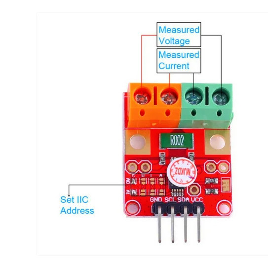 INA226 INA228 Current Voltage Monitoring Sensor Module IIC I2C ...