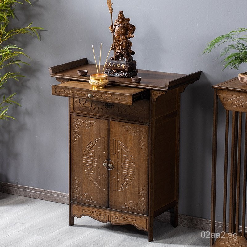 Solid Wood Altar Table Buddha Table Home Use Simple Incense Case God ...