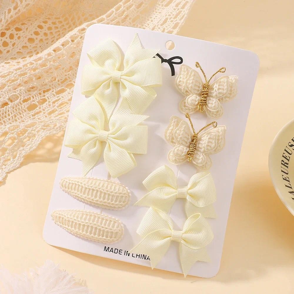 Babyhug Free Size Hair Clips Bow & Butterfly Clips  Pack of 10 - Multicolor