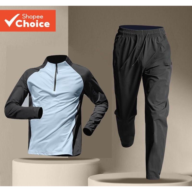 Half-zip training clothes men's speedos long-sleeved trousers suit ...