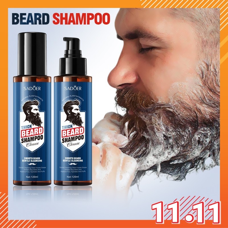 MAY SADOER Men Thick Beard Shampoo Smooth Beard Gentle Cleansing ...