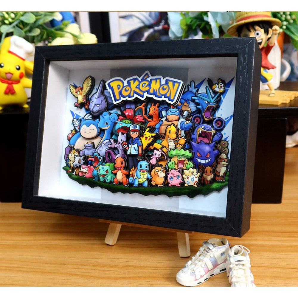 Three-Dimensional Painting Living Room Decoration Painting Pokémon ...