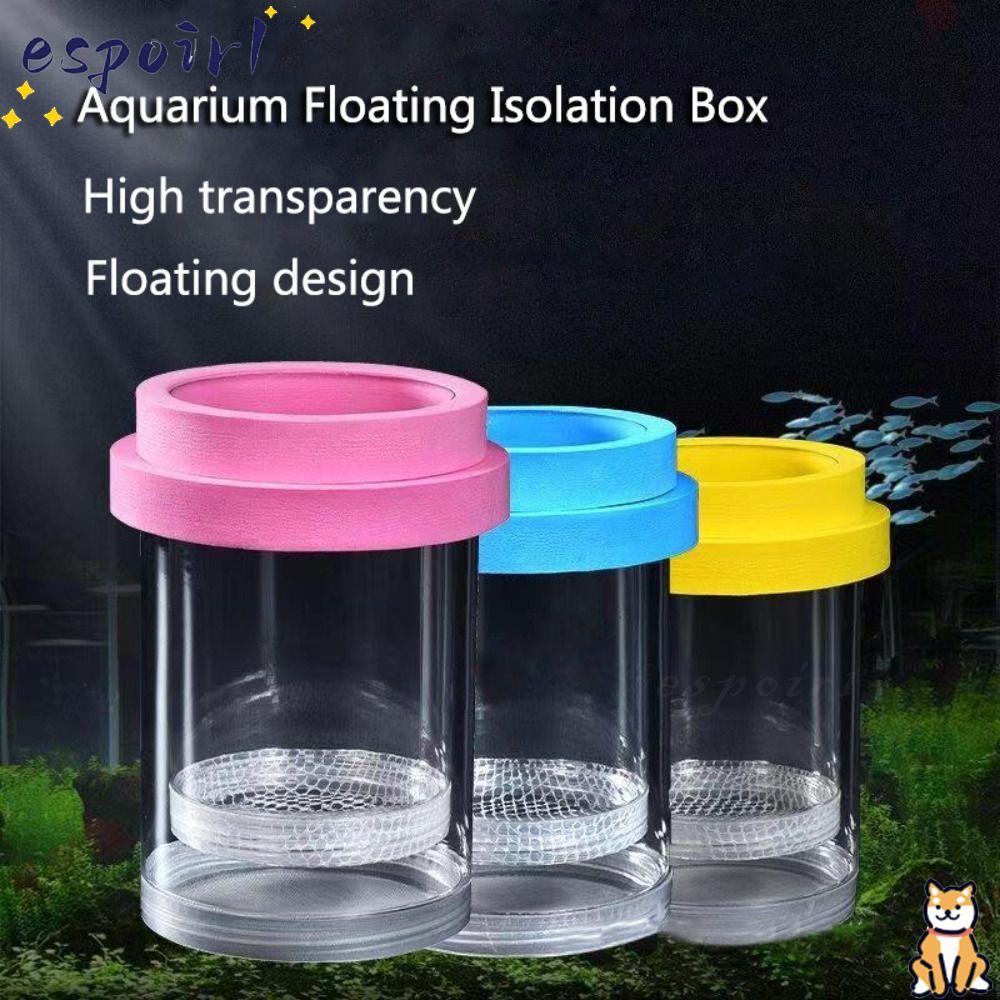 ESPOIR Floating Fish Breeding Isolation Box, Plastic Mesh Transparent ...