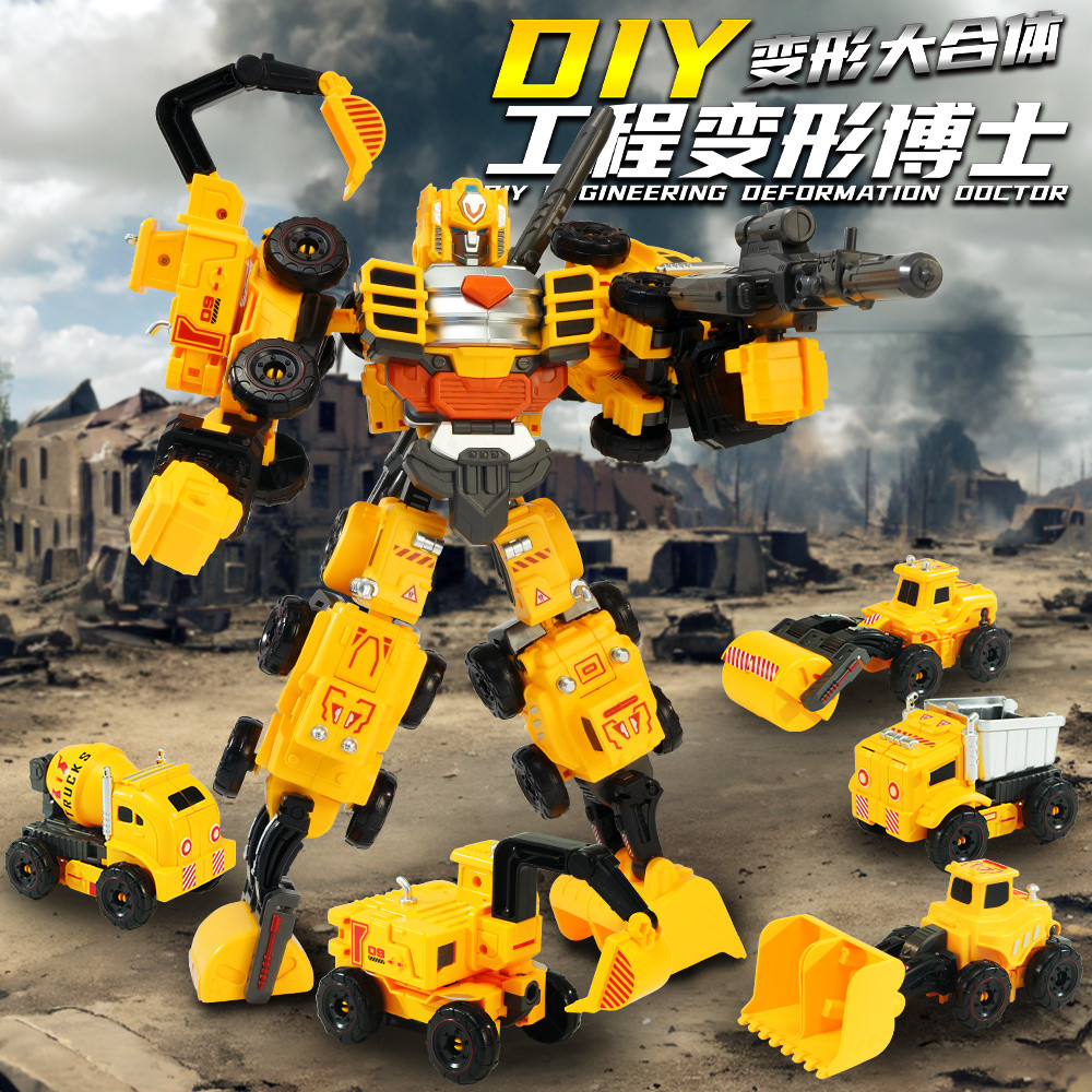 Kaisi Transforming Engineering Vehicle Combination Robot for Boys3 ...
