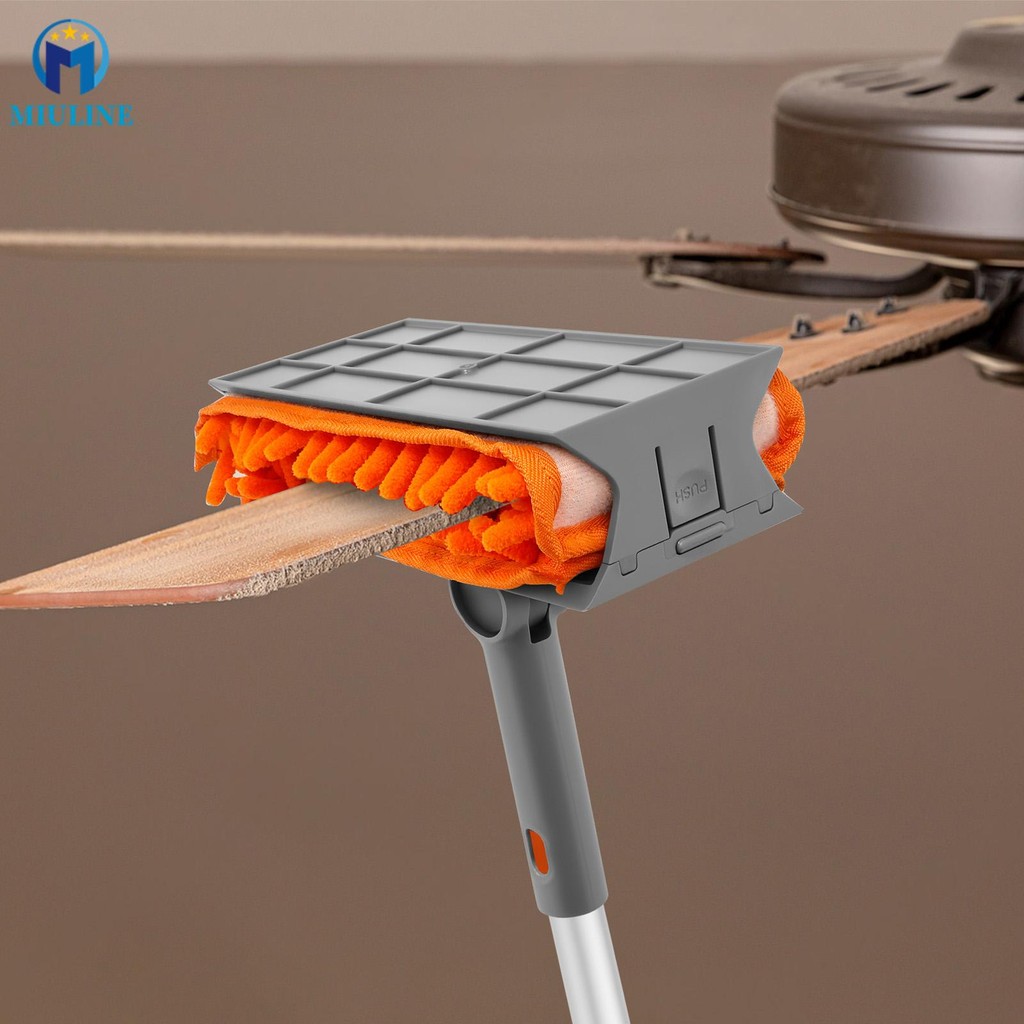 Reusable Baseboard Duster Adjustable Length High Ceiling Fan Cleaner ...