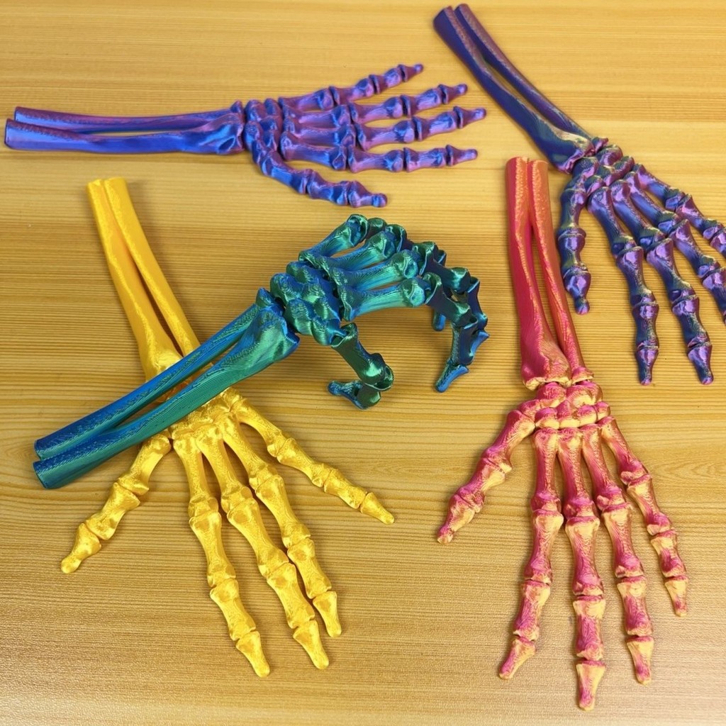 3d Printed Skeleton Hand Left And Right Horror Equipment Set (Funny ...