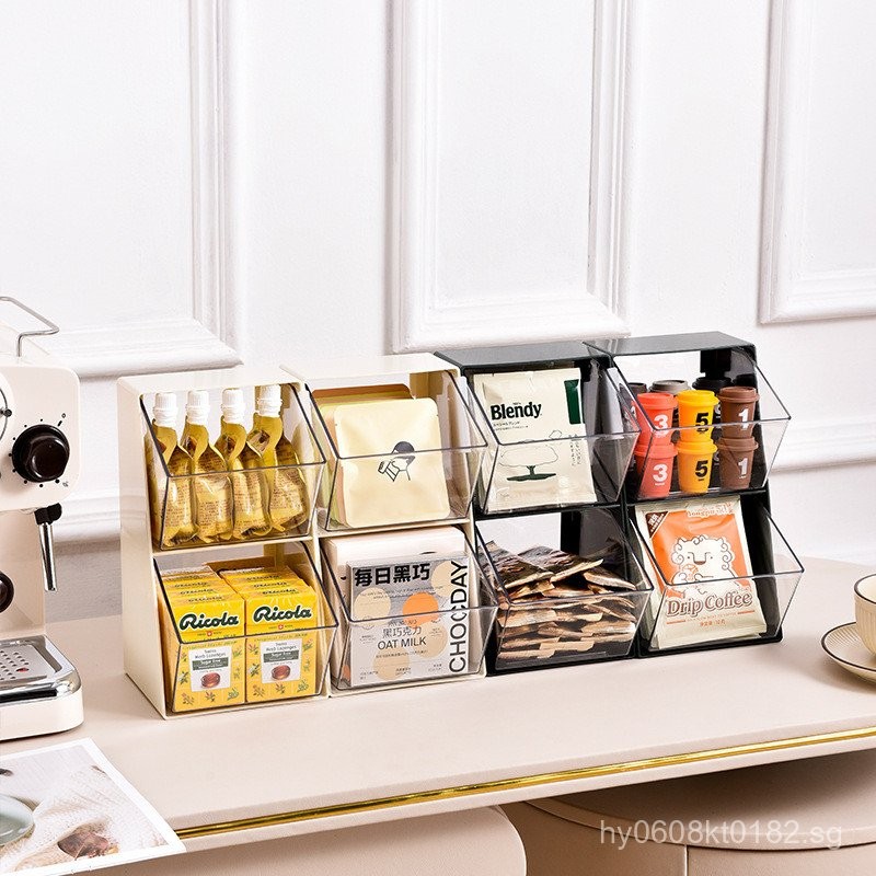 Tea Bag Storage Box Bar Counter Water Bar Transparent Storage Rack ...