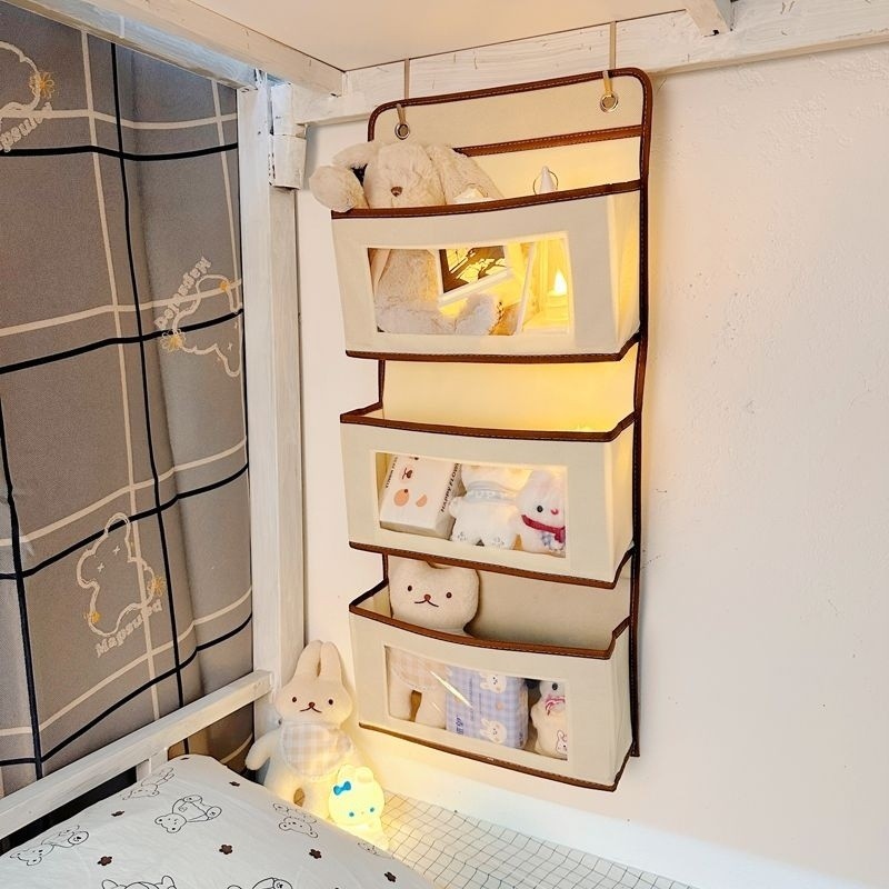 Magic Wall-Mounted Student Hanging Bag Storage Rack Dormitory Upper ...