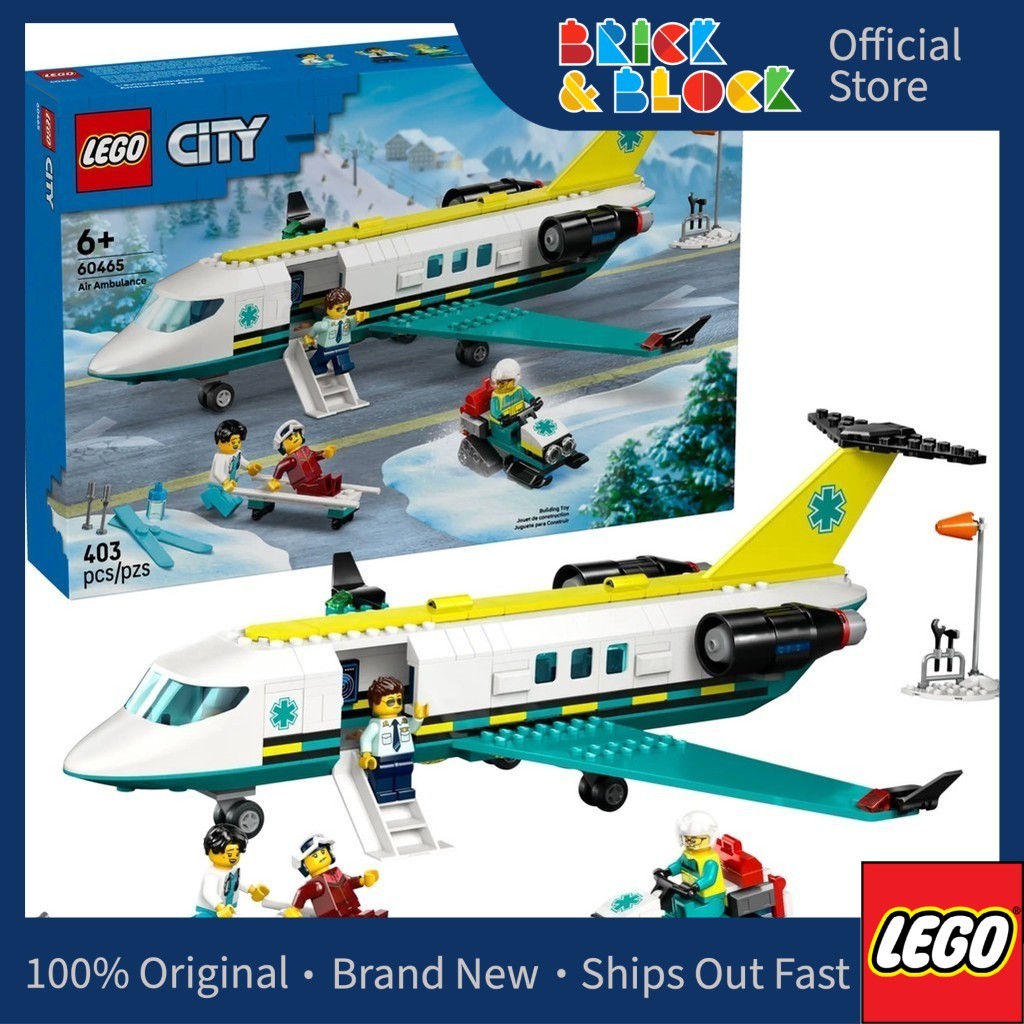 LEGO 60465 Emergency Air Ambulance Airplane | LEGO City | Shopee Singapore