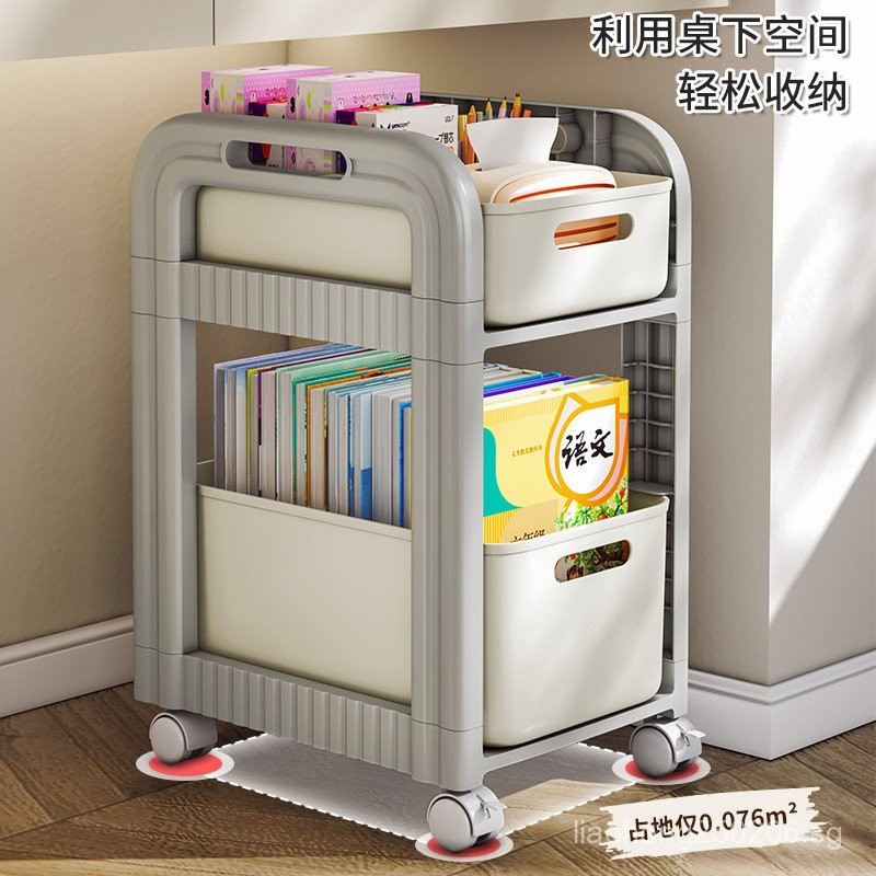 Rolling Cart Storage Rack with Wheels, Movable Storage Solution for ...
