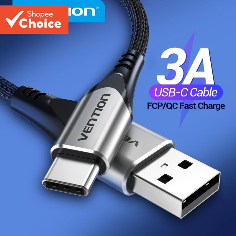 Vention USB Type C Cable 3A Fast Charge Nylon USB A to USB C Cable ...
