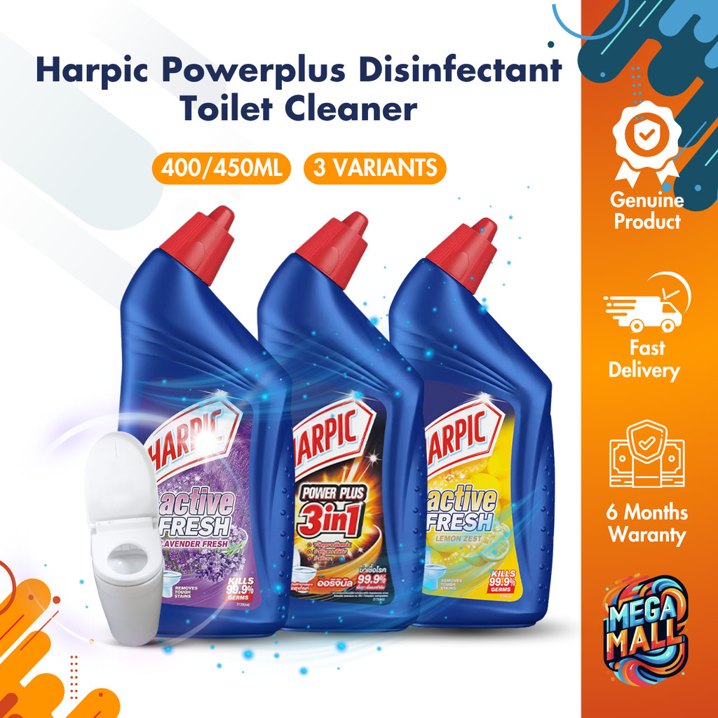 Harpic Powerplus Toilet Cleaning Gel, Citrus Fresh, Pack 12 | WhichOne