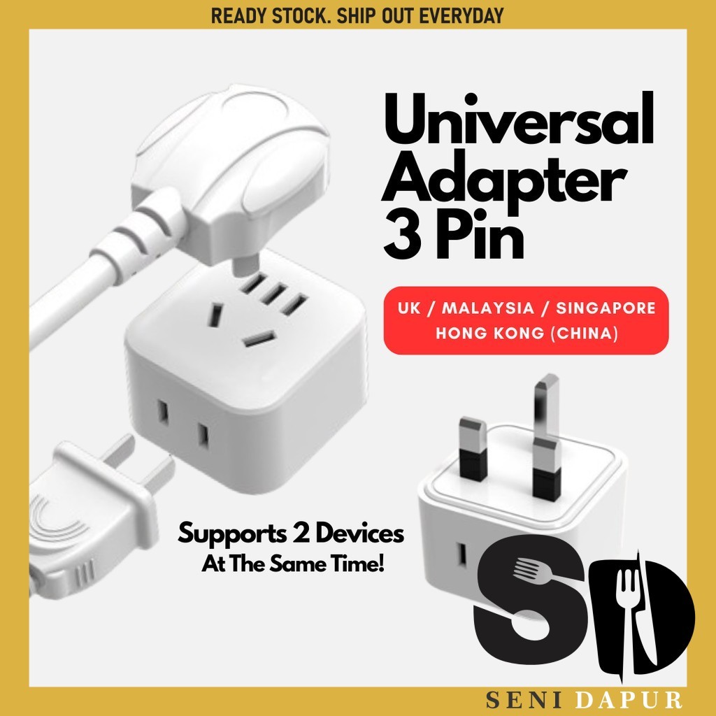 SD Universal Adaptor Plug Power Socket Converter 2/3Pin Safety Travel ...