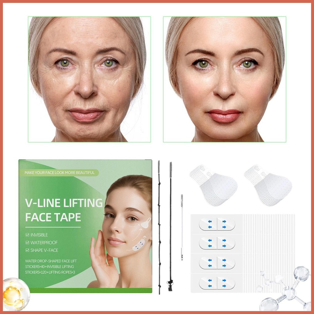 Facial Patches V Face Tightening Lifting Saggy Skin Instant Tightening ...