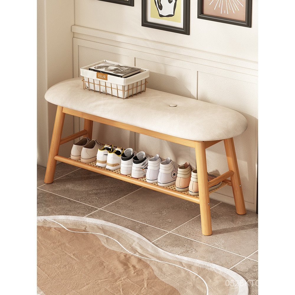 Sit-to-Stand Shoe Changing Bench Home Shoe Rack Bench Nordic Long Strip ...