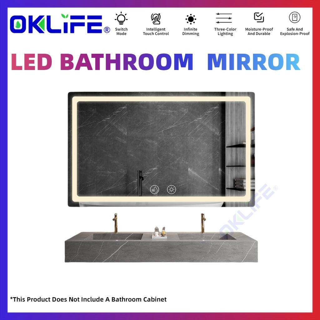 LED makeup mirror Smart bathroom mirror wall mounted toilet mirror Wall Mirror