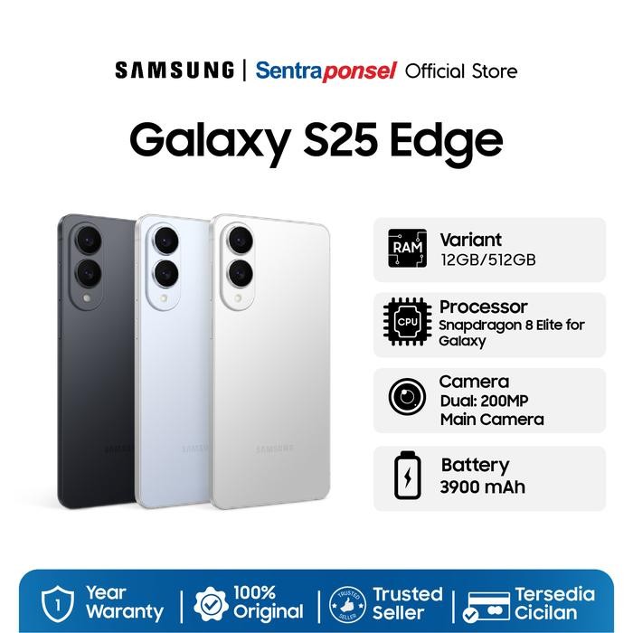 Samsung Galaxy S25 Edge NFC 12/256GB 12GB/512GB - Garansi Resmi