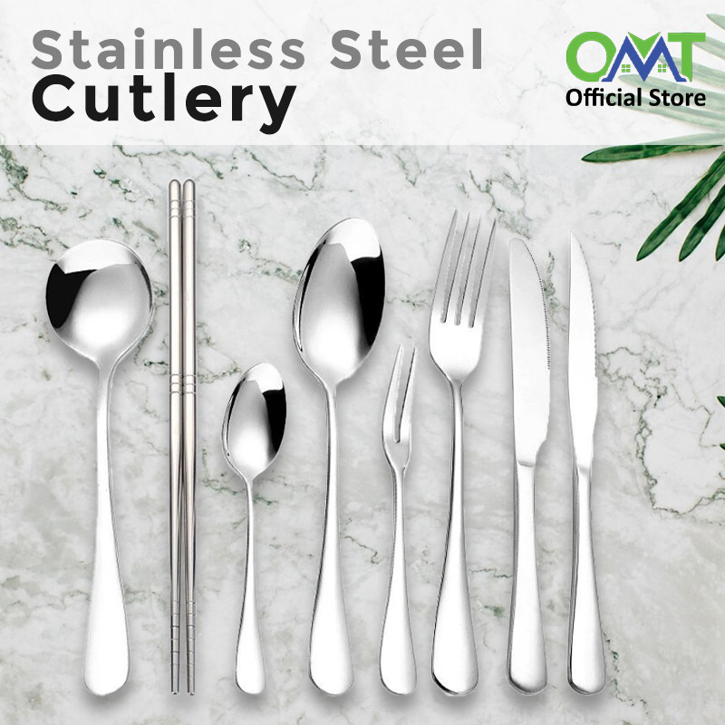 Stainless Steel SS304 High Quality Cutlery Table Fork Spoon Steak Knife ...