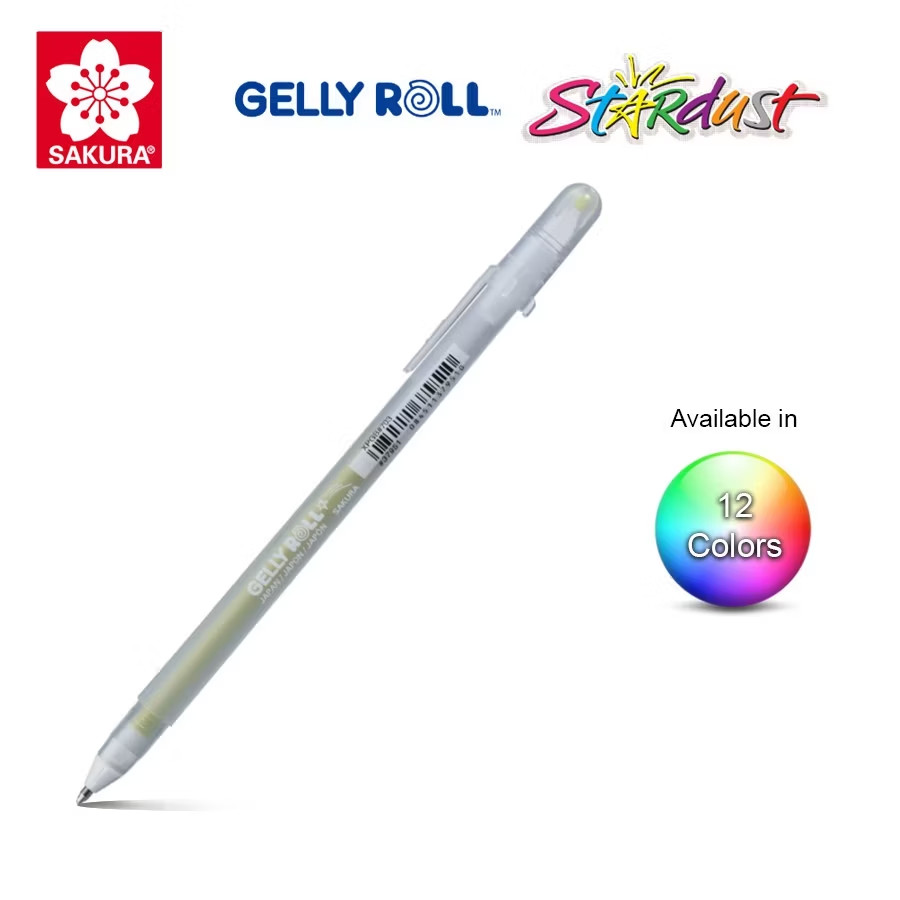 Sakura Gelly Roll Stardust Gel and Water-based Ballpoint Pen 0.5mm ...
