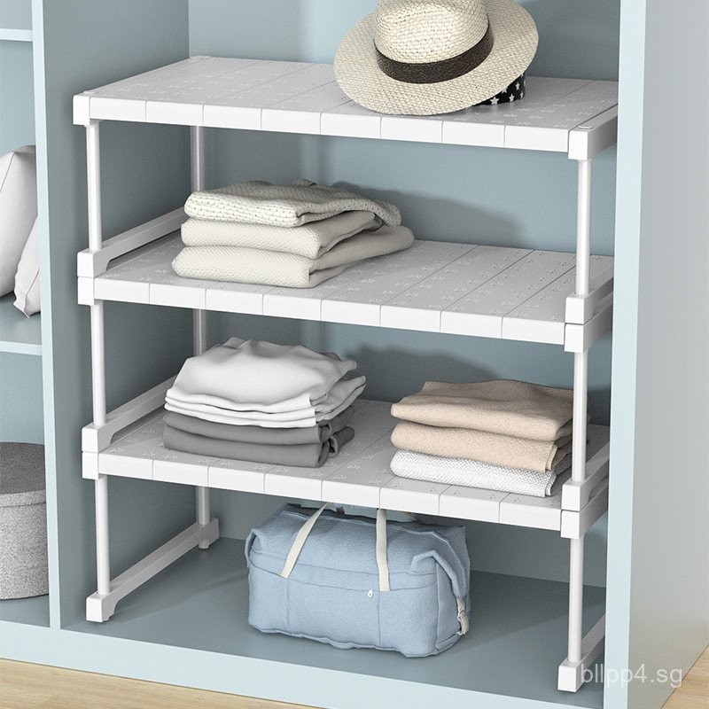 Wardrobe Multi-layer Storage Rack Clothes Layered Organizer Kitchen ...