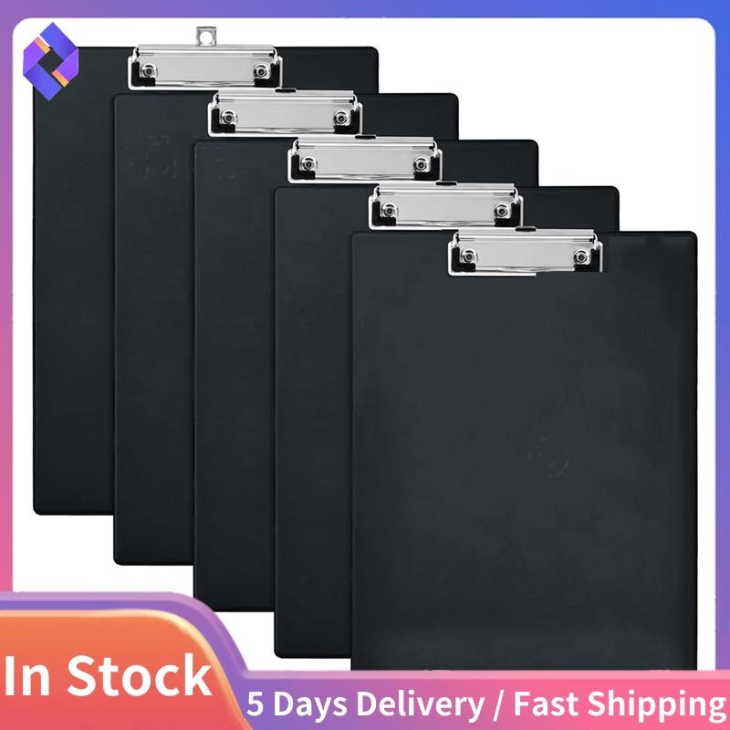 Plastic Clipboards, (Set of 5) Clipboard with Low Profile Clip, 8.9 X ...