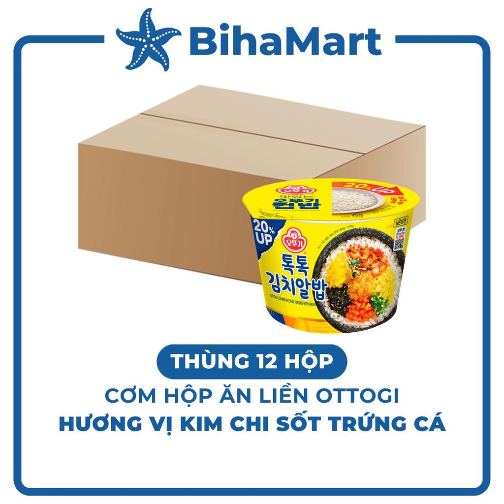 BOX OF 12OTOKI - Ottogi instant rice box with Kimchi flavor with caviar ...