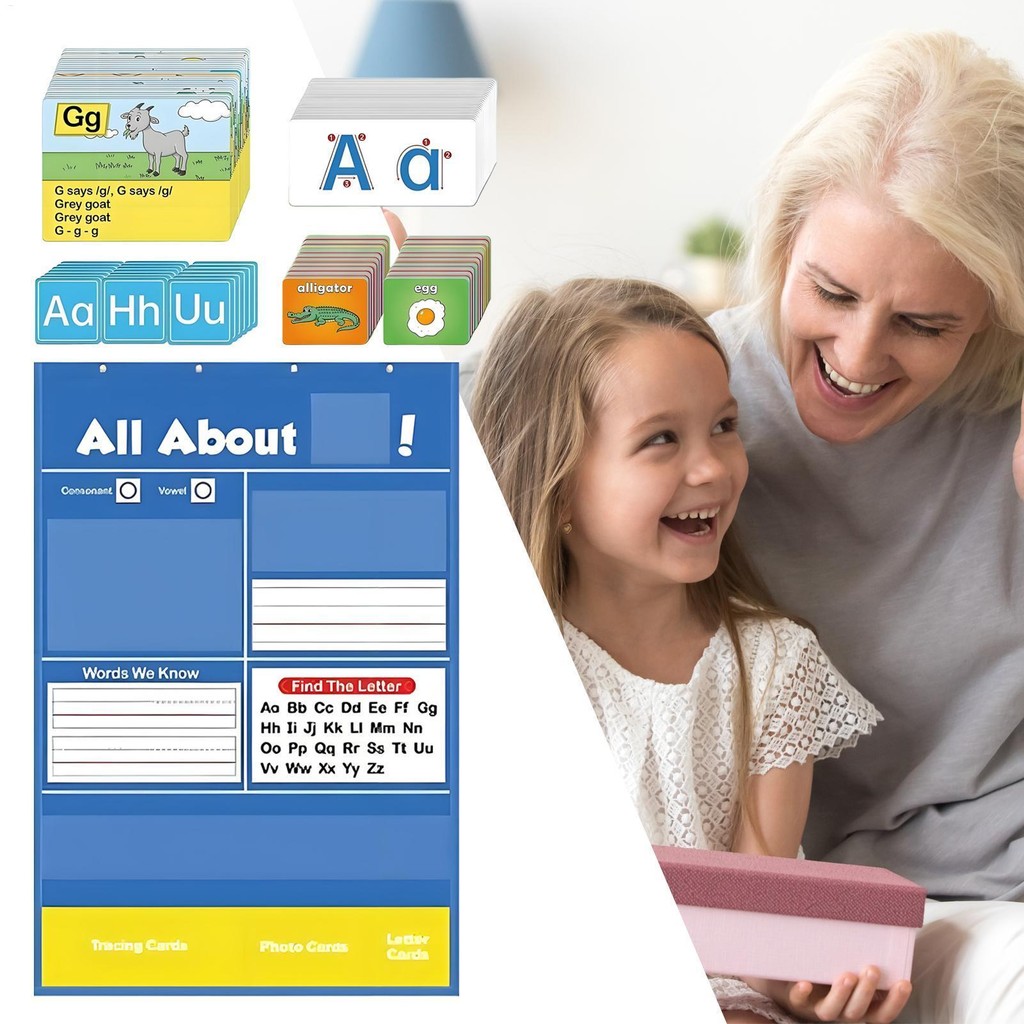 Preschoolers ABC Flash Cards Learning Games Alphabet Learning Pocket ...