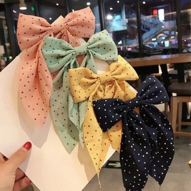 Pitarambut Jumbo Polkadot Wanita Anak Nyaman - Gambar 3