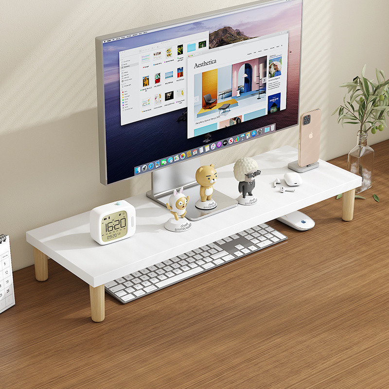 [in stock] Desktop Simple Bookshelf Computer Monitor Elevated Rack ...