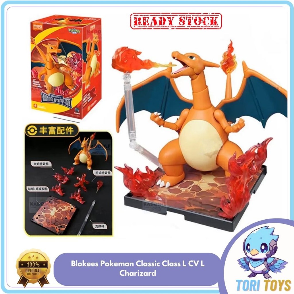 Blokees Pokemon Classic Class L CV L Charizard Model Kit Original ...