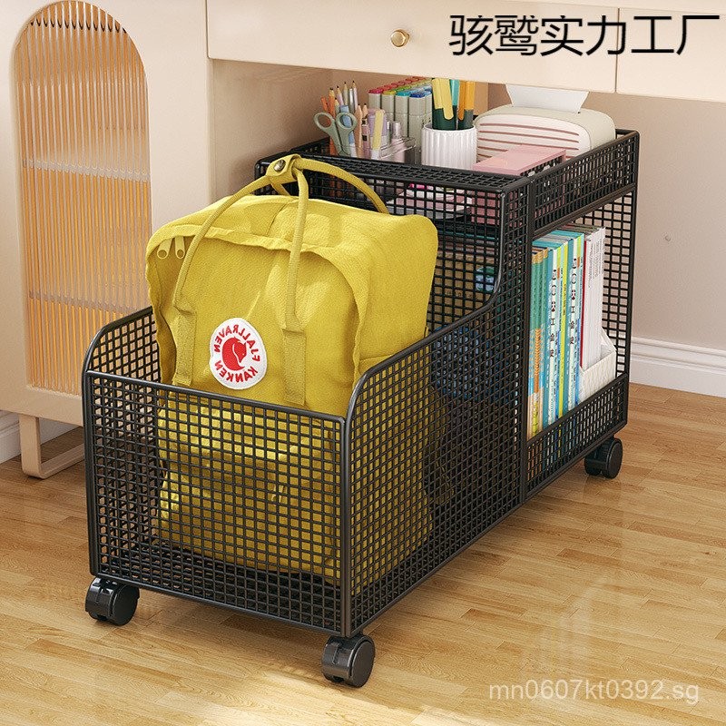 Home Storage Backpack Rack Book Organizer Artifact Under Desk Trolley ...