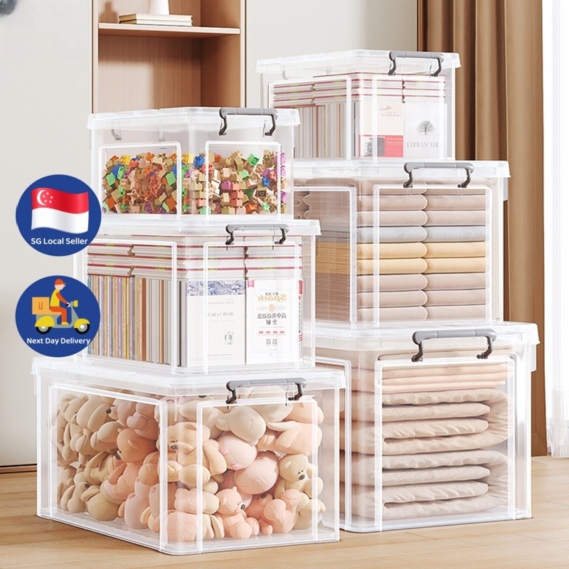NDD Transparent Storage Box Extra Large Thick Plastic Storage Box ...