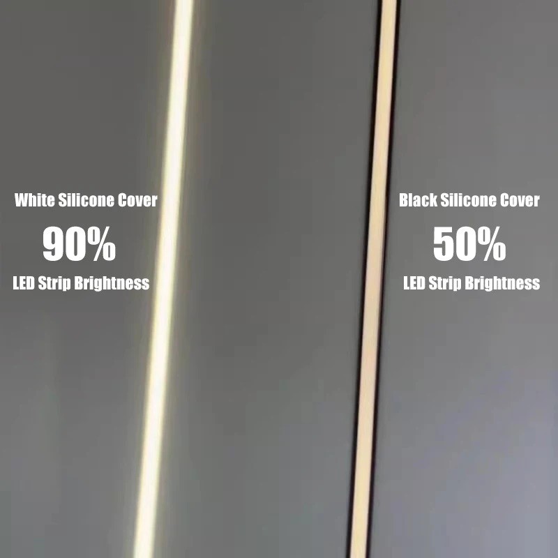 Recessed White Silicone Tube LED Neon Light Flexible Rope Channel ...