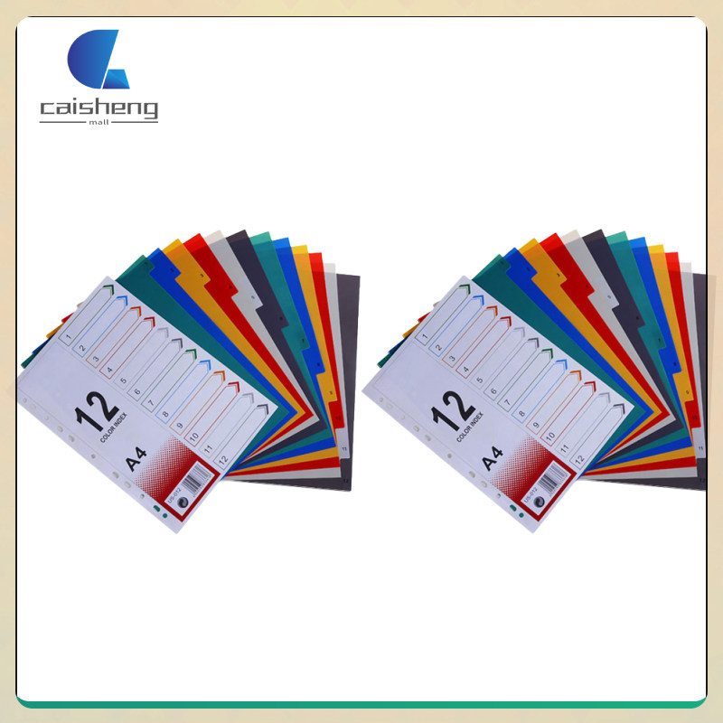 Index Page for Notebook Divider Colored Work Paper Tags Classification ...