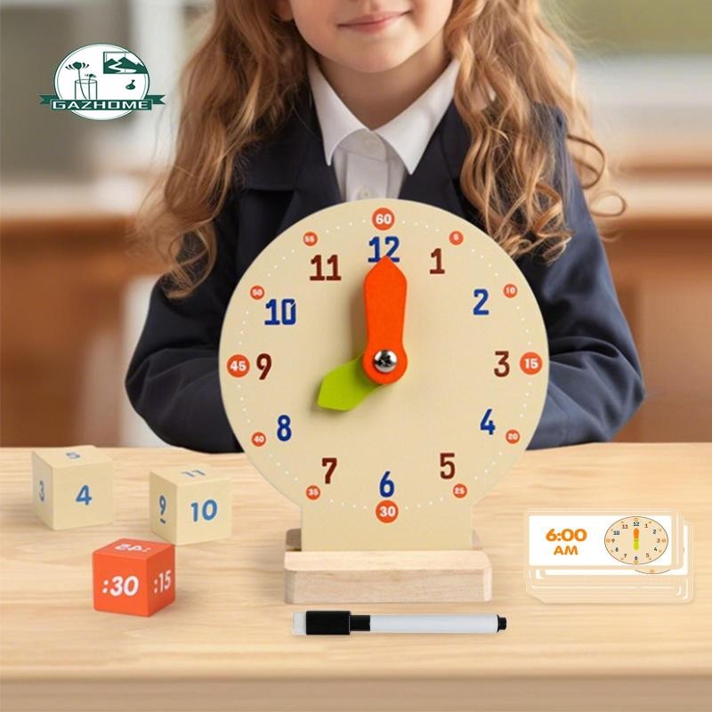 [Garende] Kids Teaching Clock Math Manipulatives Smooth Early ...