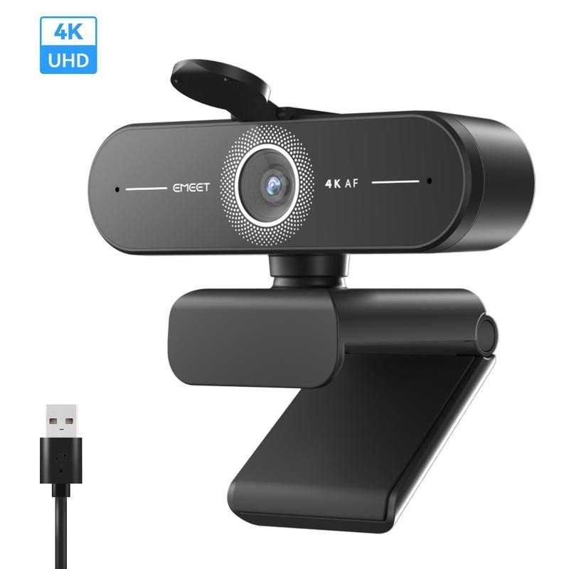 EMEET C60E 4K/2K/1080P Webcam streaming camera for PC, Laptop, gaming ...