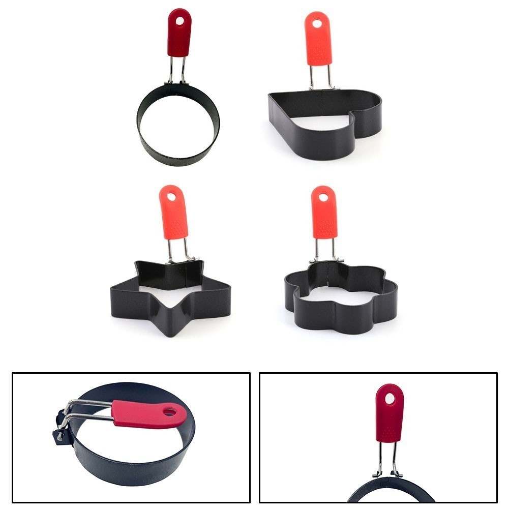 [stock] Non-Stick Egg Cooker Ring Fried Egg Shaper Cooking Tool Egg Pan ...