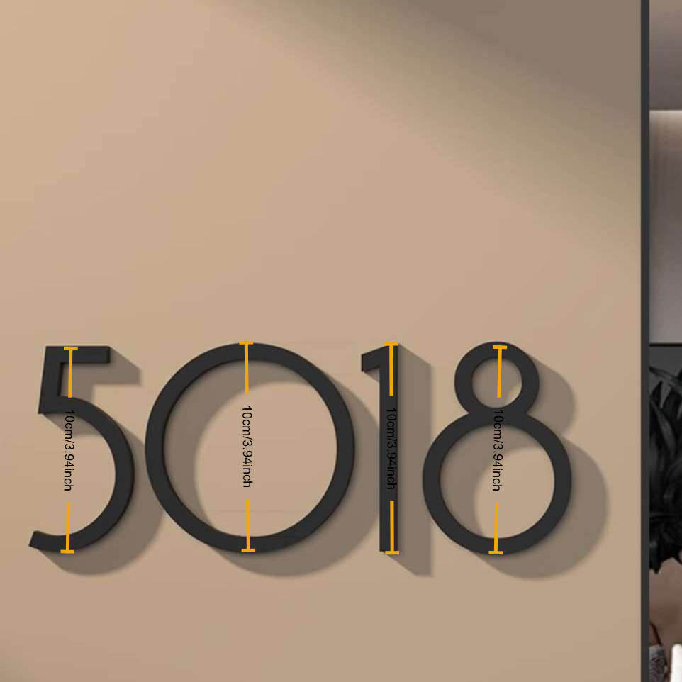 Apartment Room Number English Alphabet Letters Large Size ...