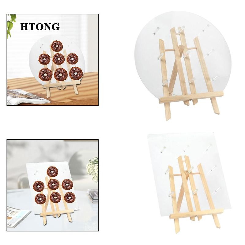 [Htong] Donut Wall Stand Donut Holder Board Clear Acrylic Donut Display ...