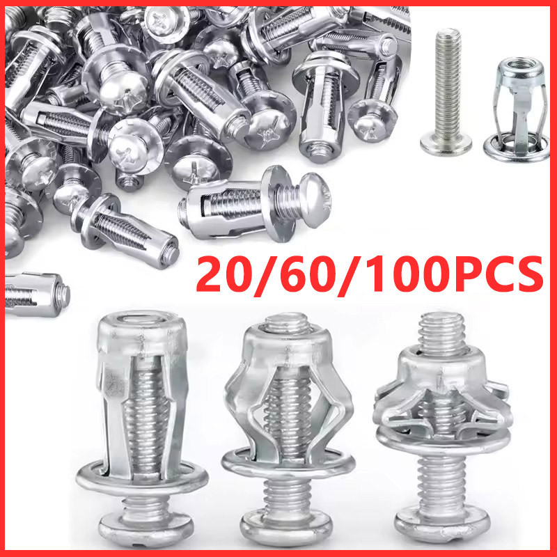Jack Nuts Durable Metal Rivet Nuts Petal Nut Expansion Screw Wall Plug ...