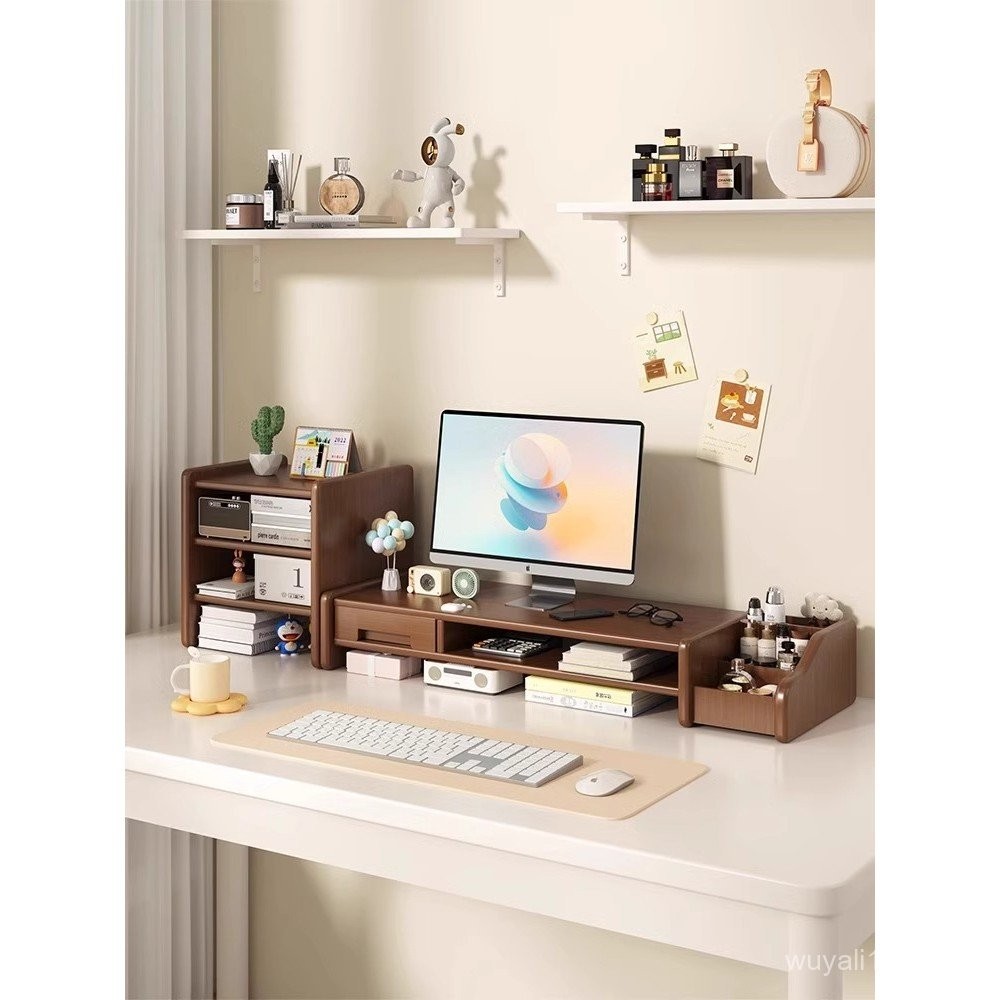 Desktop Computer Riser Monitor Stand Computer Screen Keyboard Holder ...