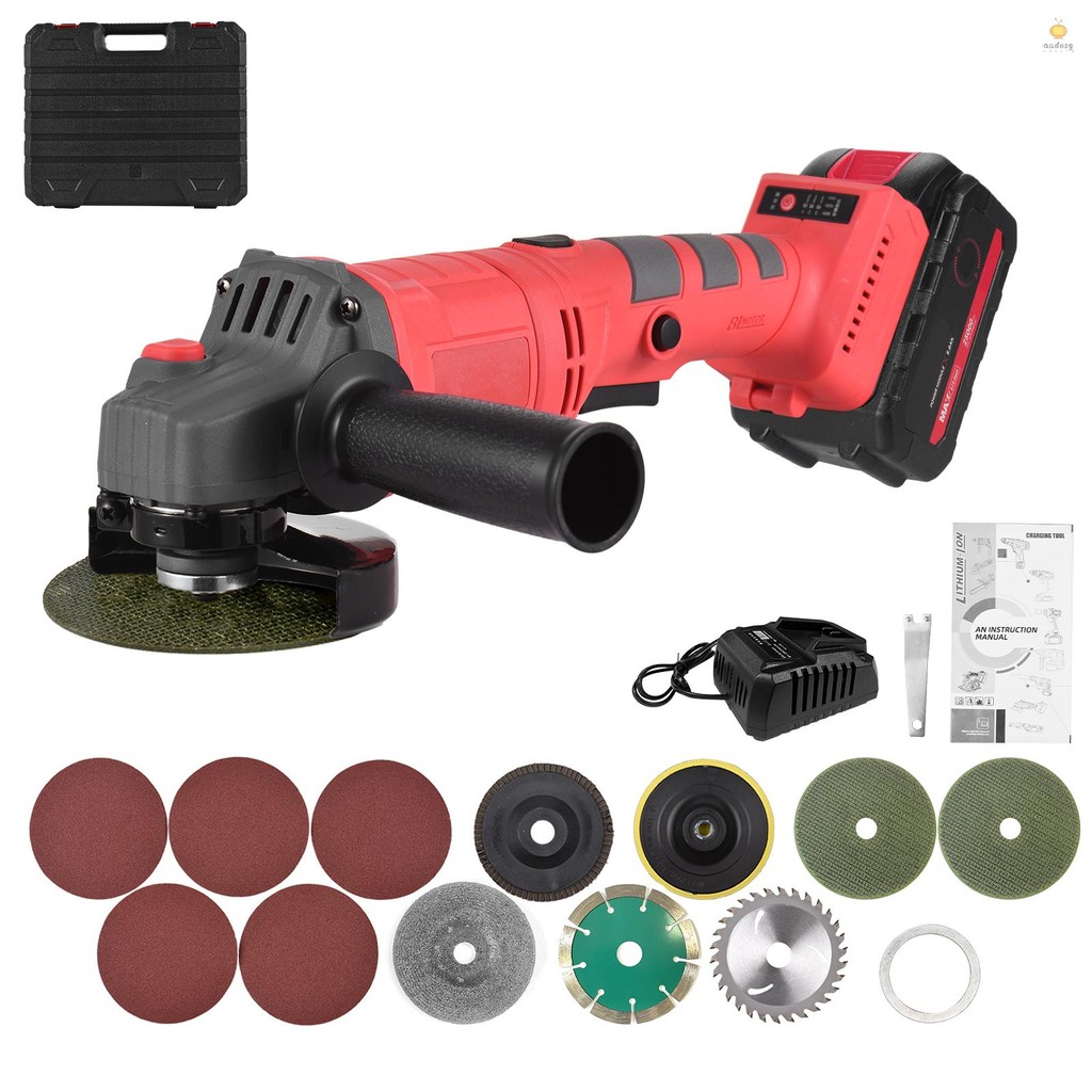 Battery-operated Electric Angle Grinder Tool Kit Portable Lithium ...
