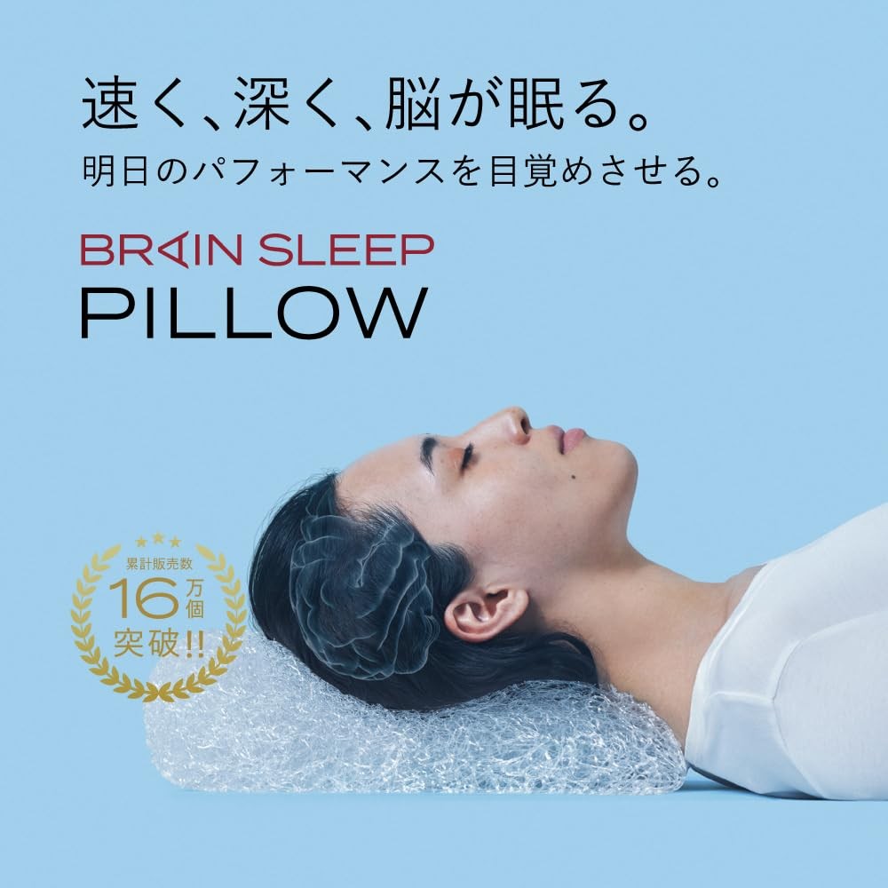 BRAIN SLEEP PILLOW 9グラデーション STANDARD BRAIN SLEEP Pillow 9-Gradation Washable Sleep Pillow with Cover