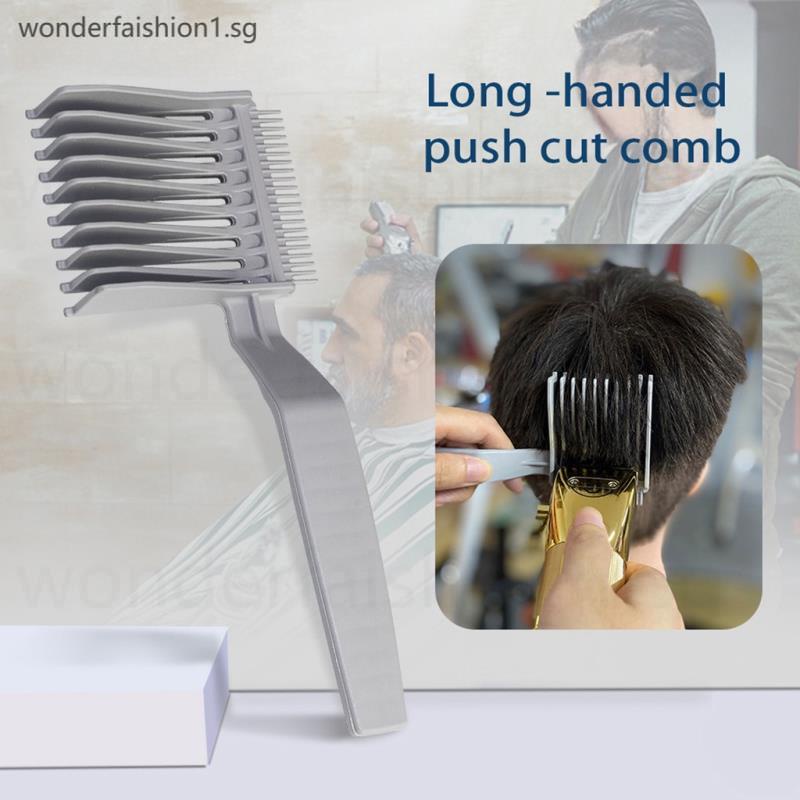 Hairdressers Dedicated Haircutting Pusher Combs Grey Men'S Gradient