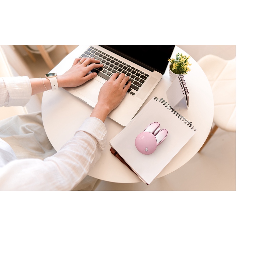 Jomaa Bunny Wireless Mouse Pink, 2.4G Silent Rabbit Mice with USB ...
