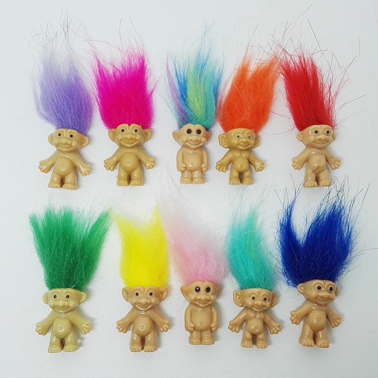 trolls with colored hair