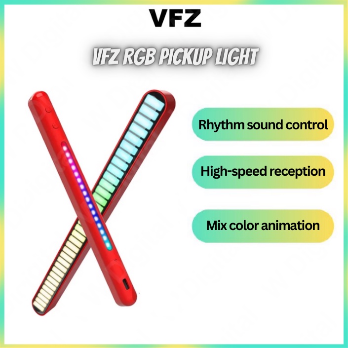 Youpin VFZ Light Pickup Rhythm Sound Control Double Sided RGB 50 LED ...